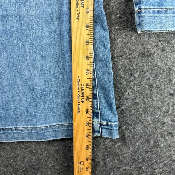 American Eagle Women's Wide Leg Jeans Super Stretch 20 Short Blue Wash NWT New - Picture 9 of 10